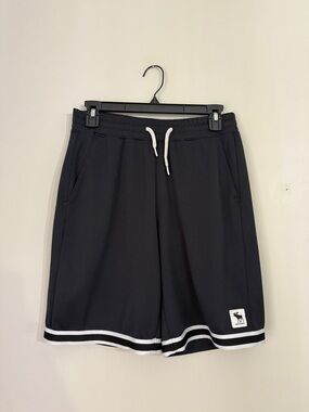 Abercrombie Kids Boys youth black athletic shorts size 15/16